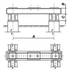 Ростверки четырехсвайных фундаментов фото 1